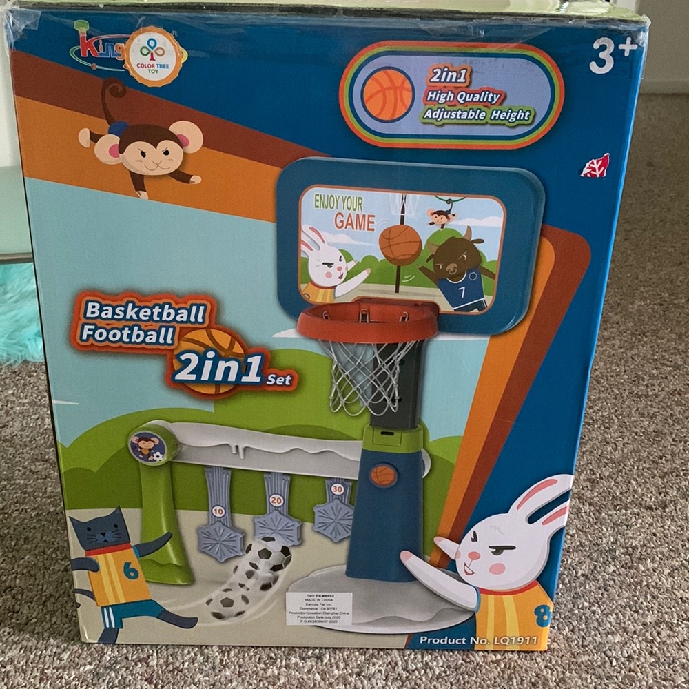 Kids basketball & football 2 in 1 set
